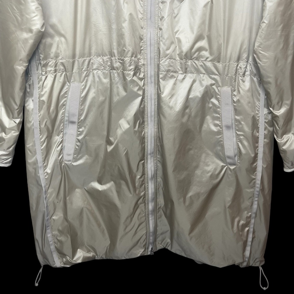 Athleta Summit Parka Jacket Coat Women's L Soft Gold Packable Lightweight - Picture 3 of 11
